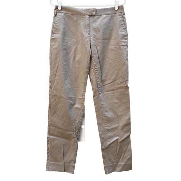 Brooks Brothers 346 Natalie Fit Khakis Pants Cotton Spandex Pockets Women's 4 - Picture 1 of 7